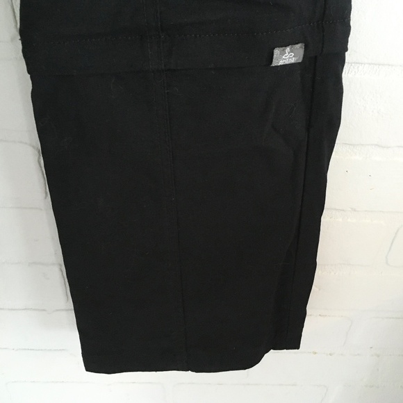 Prana Women’s Monarch Convertible Track Pants Black Nylon Pockets Cargo Eco 2 - Picture 7 of 11